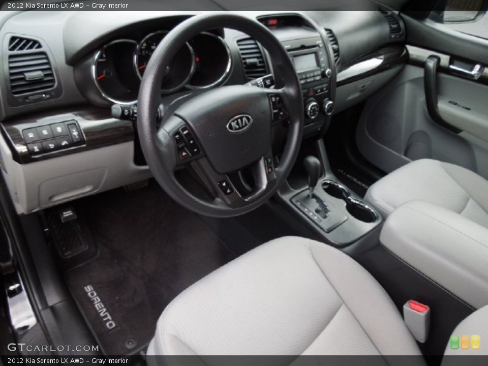 Gray Interior Prime Interior for the 2012 Kia Sorento LX AWD #76806544