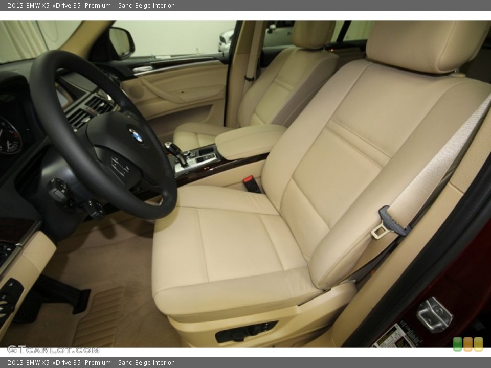 Sand Beige Interior Front Seat for the 2013 BMW X5 xDrive 35i Premium #76806728