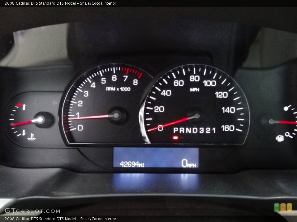 Shale/Cocoa Interior Gauges for the 2008 Cadillac DTS  #76806813