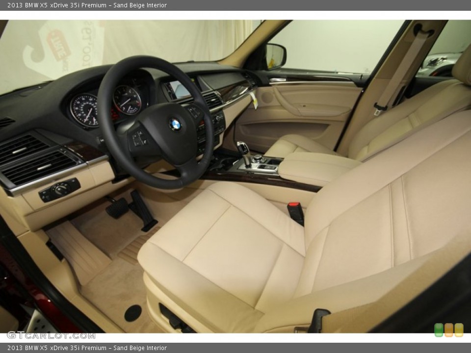 Sand Beige Interior Front Seat for the 2013 BMW X5 xDrive 35i Premium #76806897
