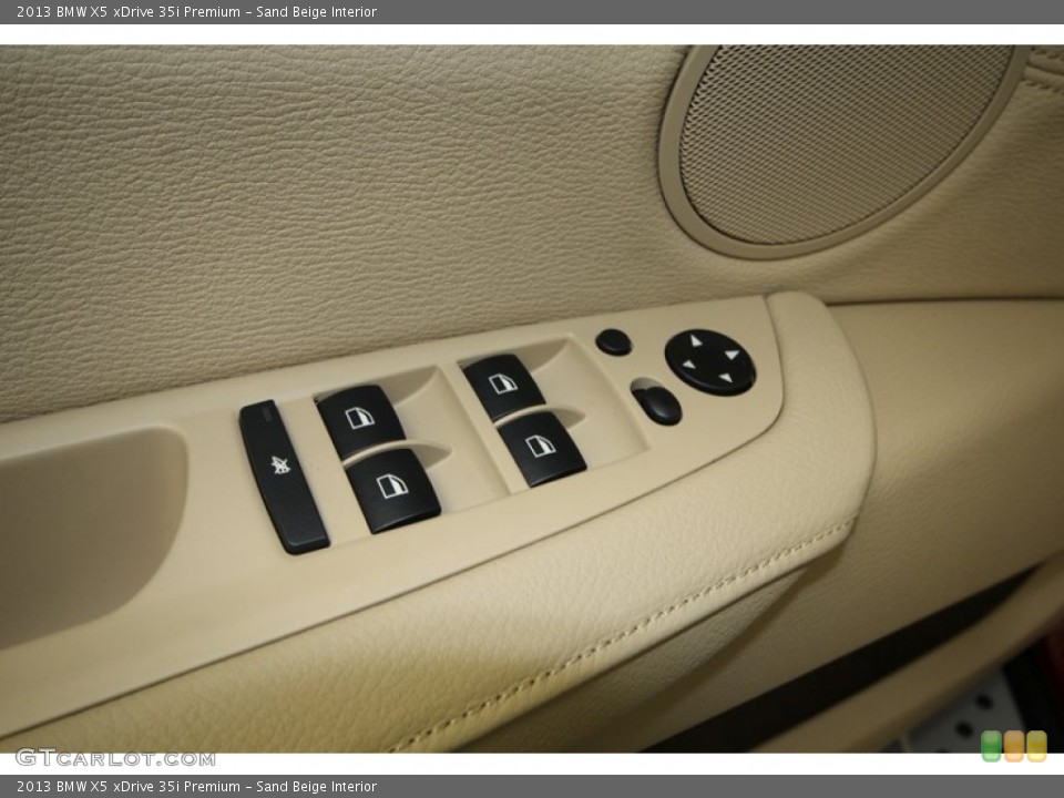 Sand Beige Interior Controls for the 2013 BMW X5 xDrive 35i Premium #76806962