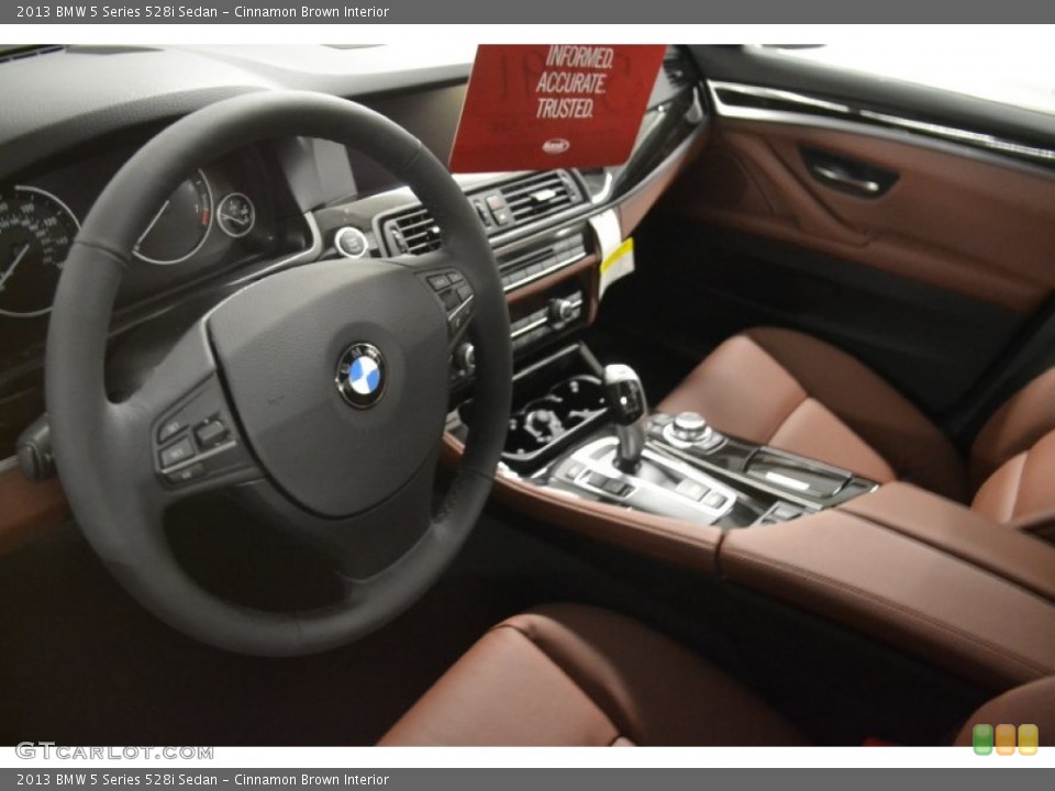 Cinnamon Brown Interior Photo for the 2013 BMW 5 Series 528i Sedan #76807104