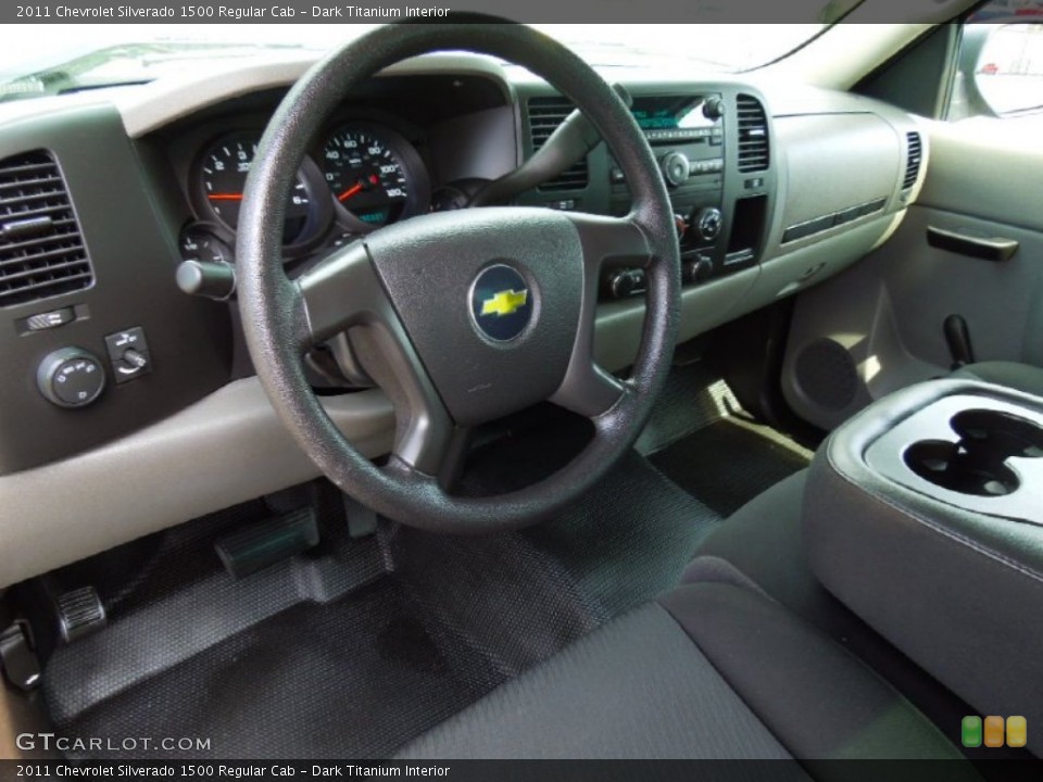Dark Titanium Interior Prime Interior for the 2011 Chevrolet Silverado 1500 Regular Cab #76807131