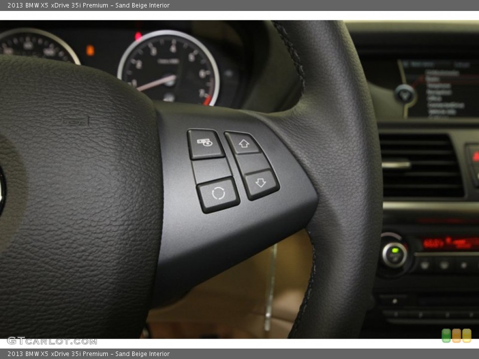 Sand Beige Interior Controls for the 2013 BMW X5 xDrive 35i Premium #76807140