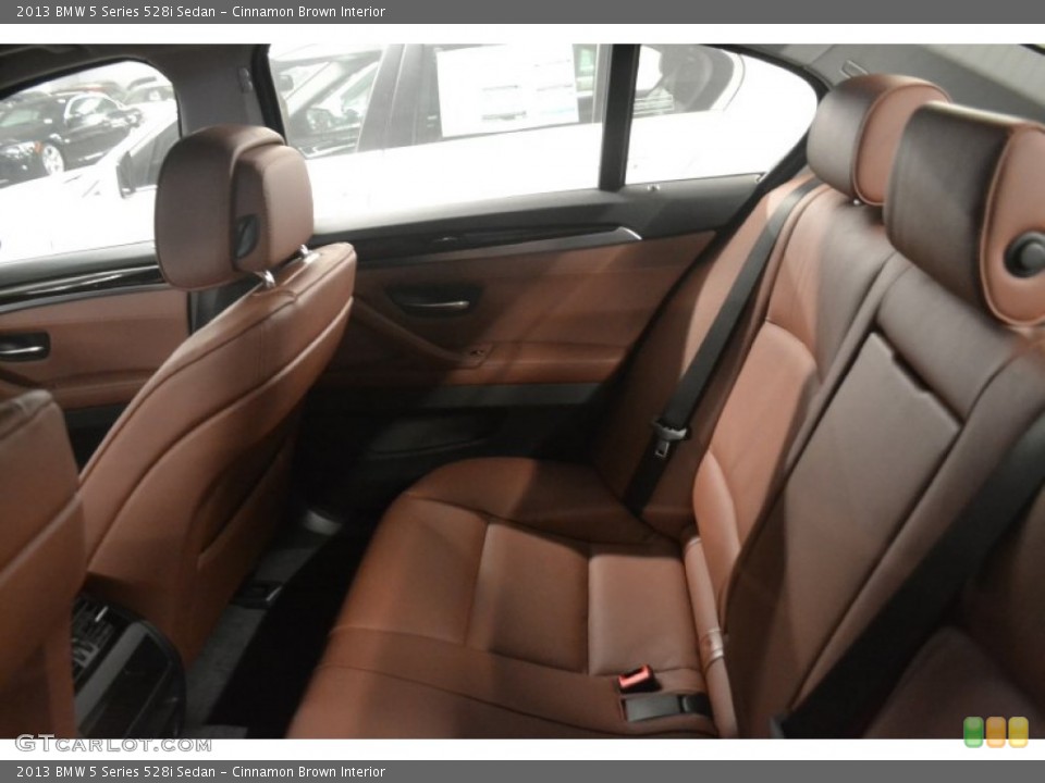 Cinnamon Brown Interior Rear Seat for the 2013 BMW 5 Series 528i Sedan #76807150