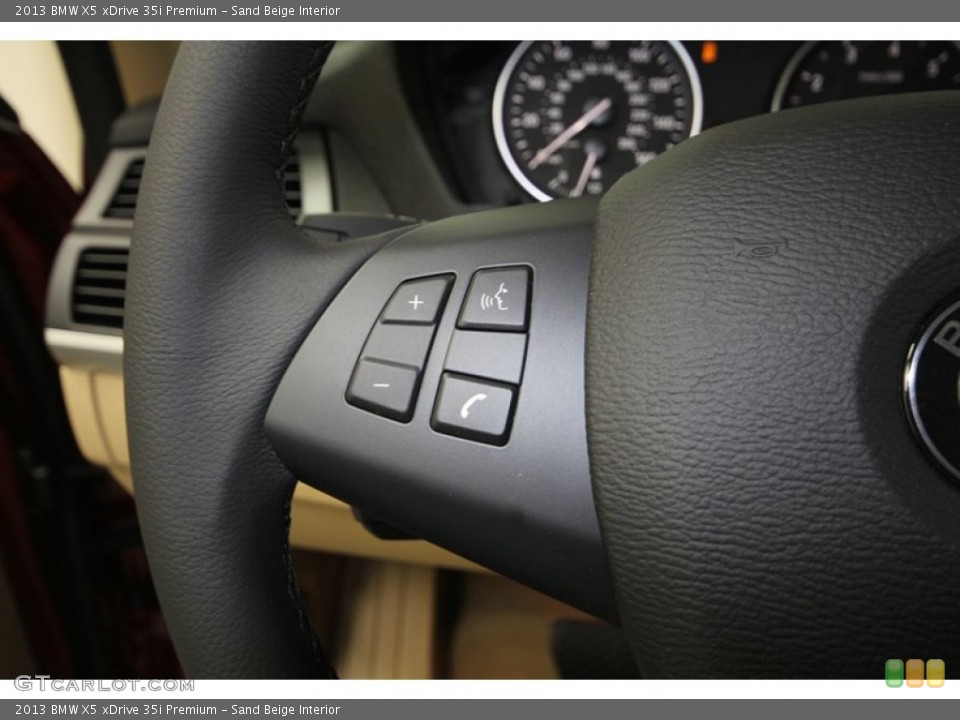 Sand Beige Interior Controls for the 2013 BMW X5 xDrive 35i Premium #76807162