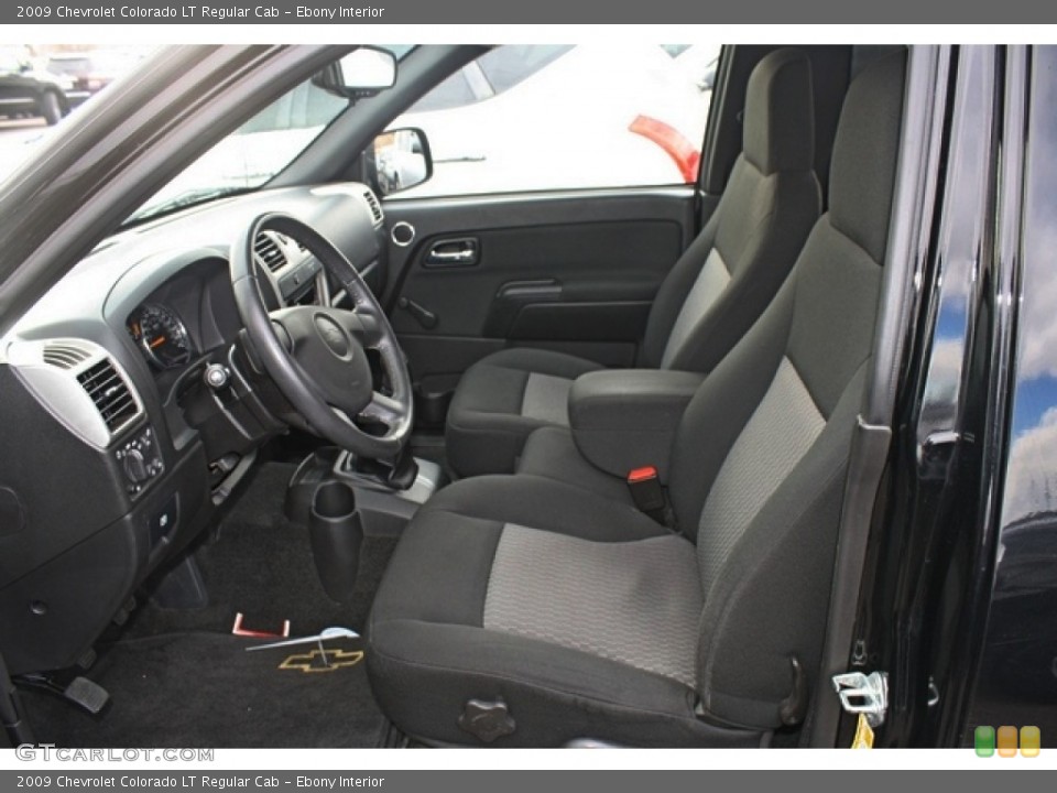 Ebony Interior Front Seat for the 2009 Chevrolet Colorado LT Regular Cab #76807212
