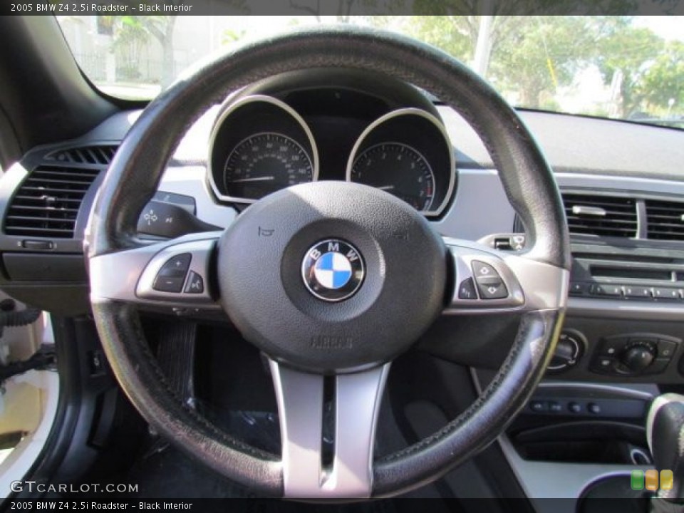 Black Interior Steering Wheel for the 2005 BMW Z4 2.5i Roadster #76807221