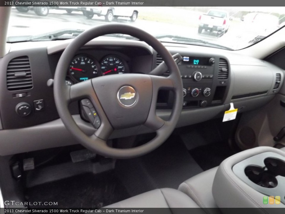 Dark Titanium Interior Prime Interior for the 2013 Chevrolet Silverado 1500 Work Truck Regular Cab #76807519