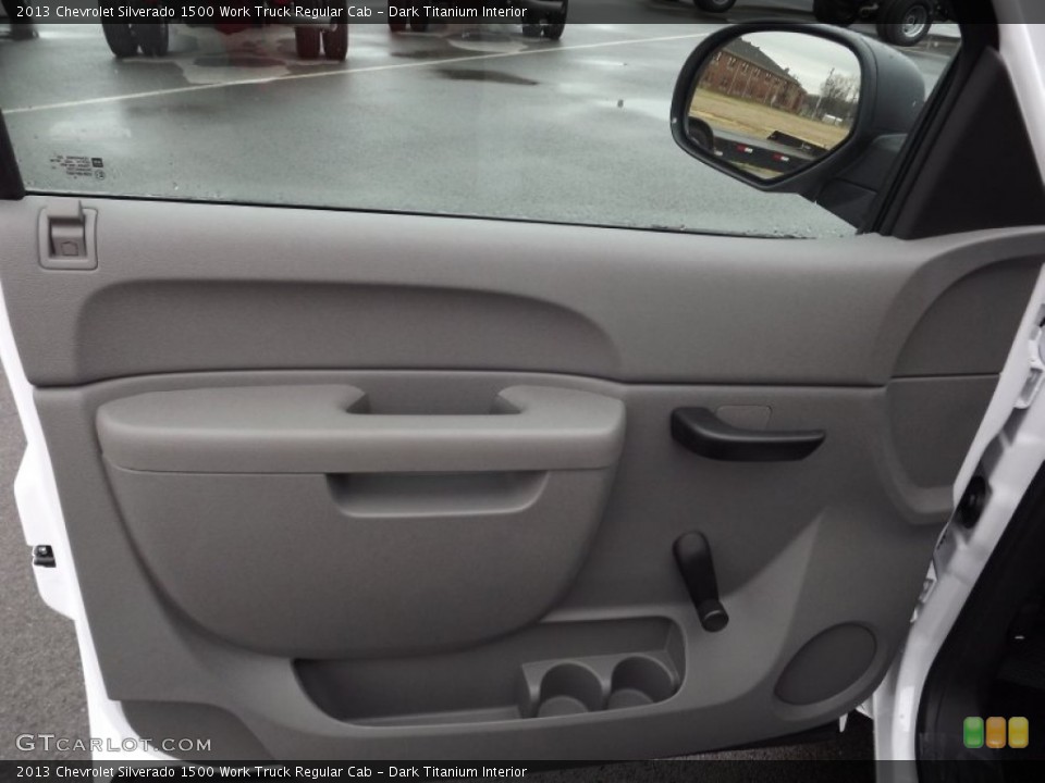 Dark Titanium Interior Door Panel for the 2013 Chevrolet Silverado 1500 Work Truck Regular Cab #76807612