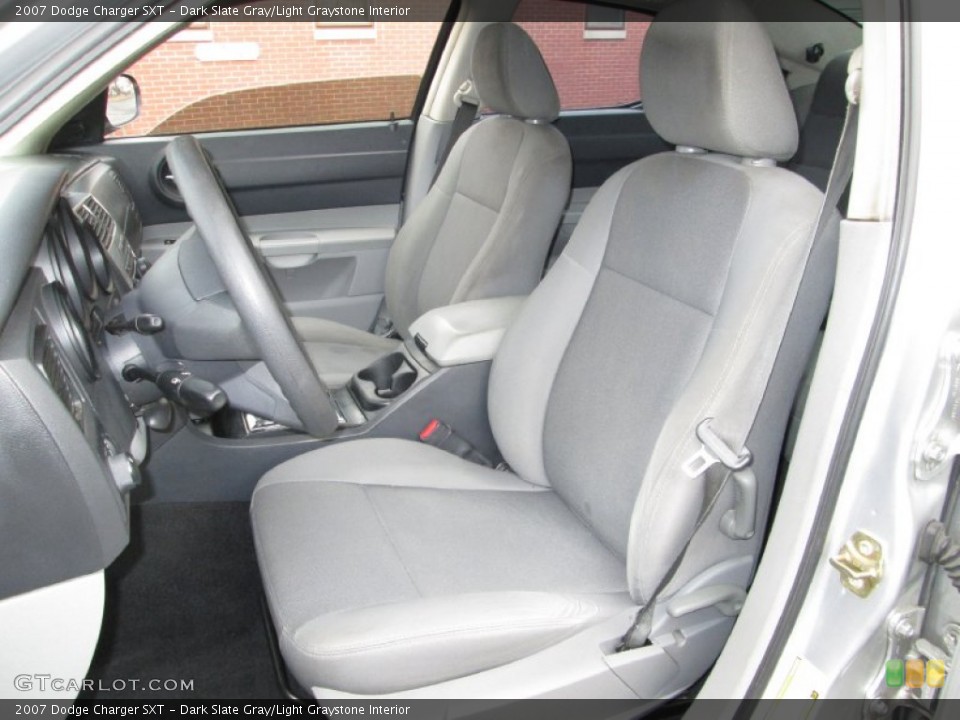 Dark Slate Gray/Light Graystone Interior Front Seat for the 2007 Dodge Charger SXT #76808115