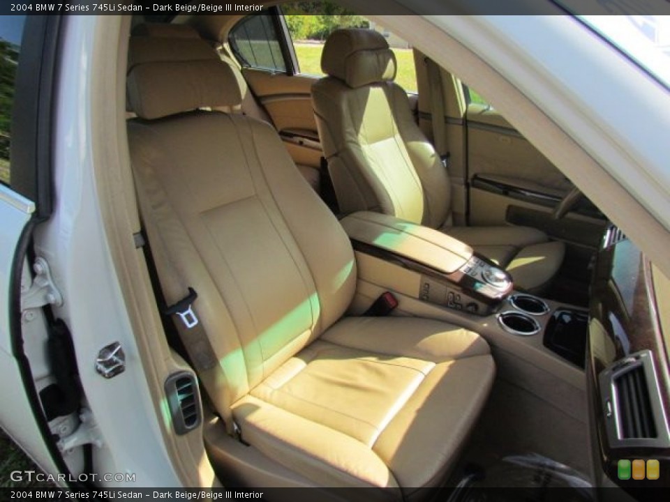 Dark Beige/Beige III Interior Front Seat for the 2004 BMW 7 Series 745Li Sedan #76808261