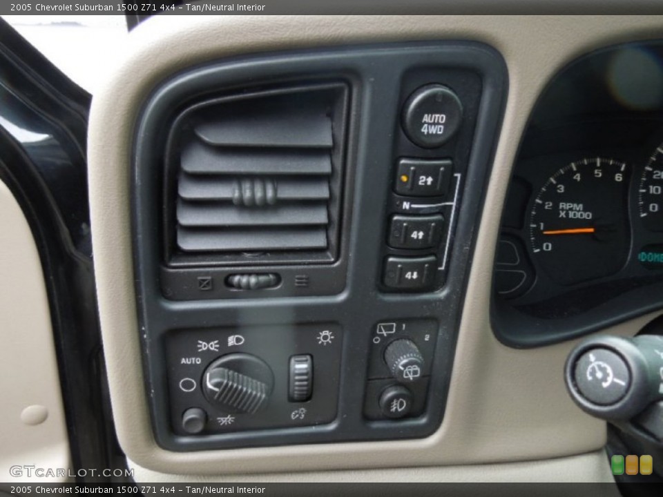 Tan/Neutral Interior Controls for the 2005 Chevrolet Suburban 1500 Z71 4x4 #76808811
