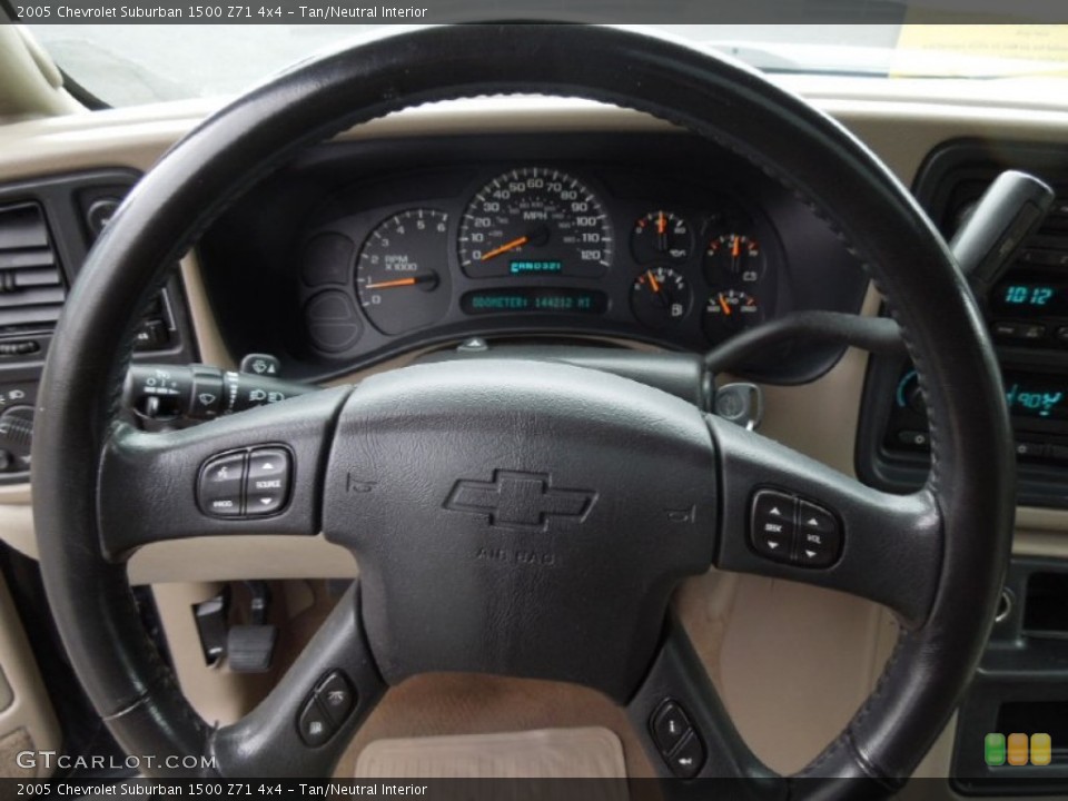 Tan/Neutral Interior Steering Wheel for the 2005 Chevrolet Suburban 1500 Z71 4x4 #76808851