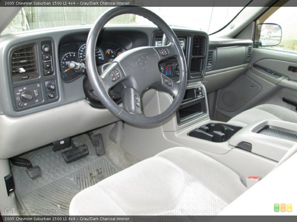 Gray/Dark Charcoal 2005 Chevrolet Suburban Interiors