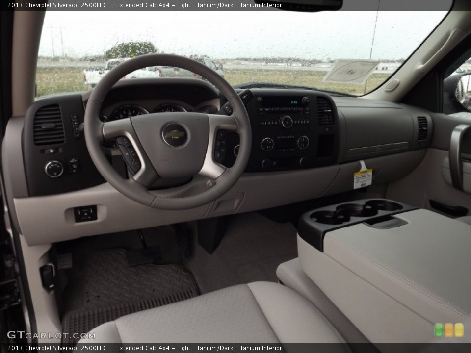 Light Titanium/Dark Titanium Interior Prime Interior for the 2013 Chevrolet Silverado 2500HD LT Extended Cab 4x4 #76808976
