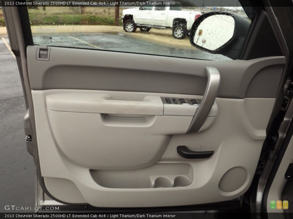 Light Titanium/Dark Titanium Interior Door Panel for the 2013 Chevrolet Silverado 2500HD LT Extended Cab 4x4 #76809047