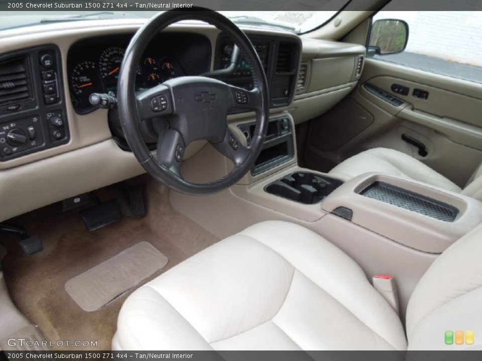 Tan/Neutral Interior Prime Interior for the 2005 Chevrolet Suburban 1500 Z71 4x4 #76809072