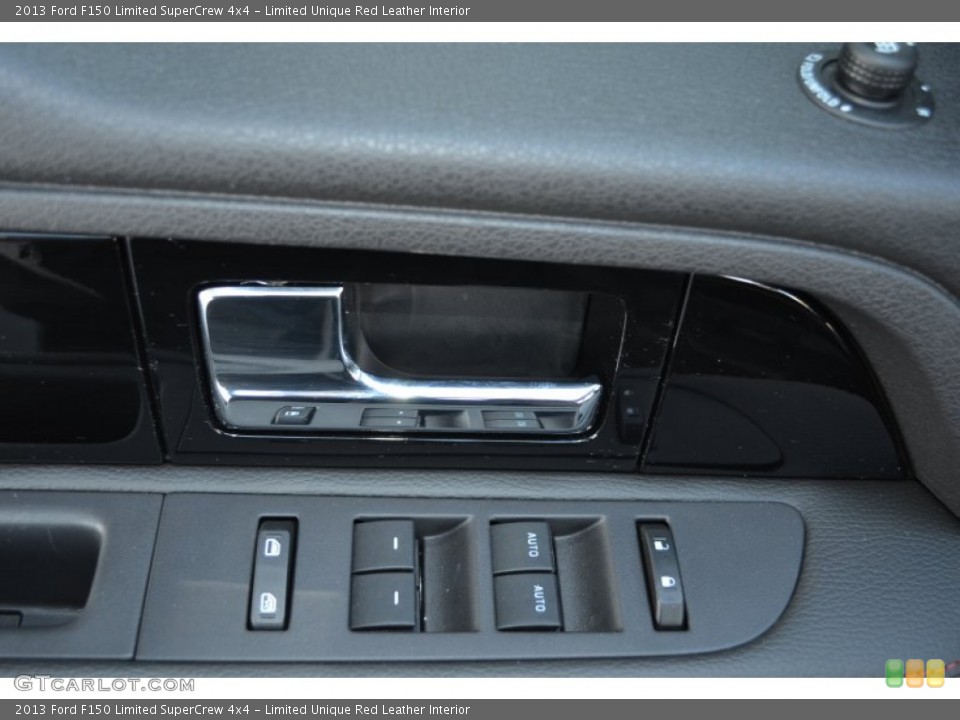Limited Unique Red Leather Interior Controls for the 2013 Ford F150 Limited SuperCrew 4x4 #76809086