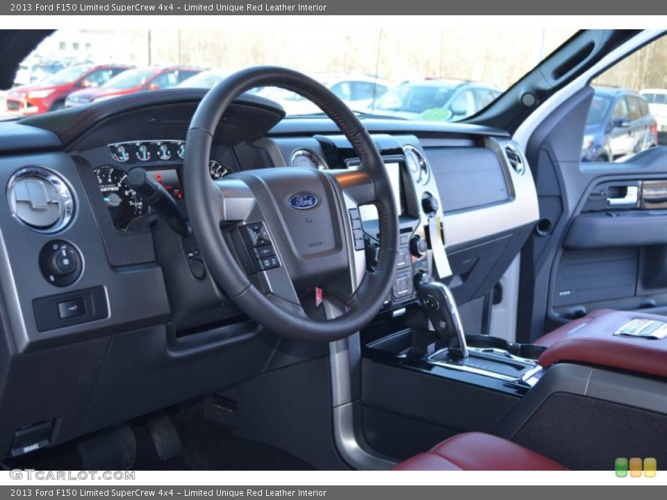 Limited Unique Red Leather Interior Dashboard for the 2013 Ford F150 Limited SuperCrew 4x4 #76809131