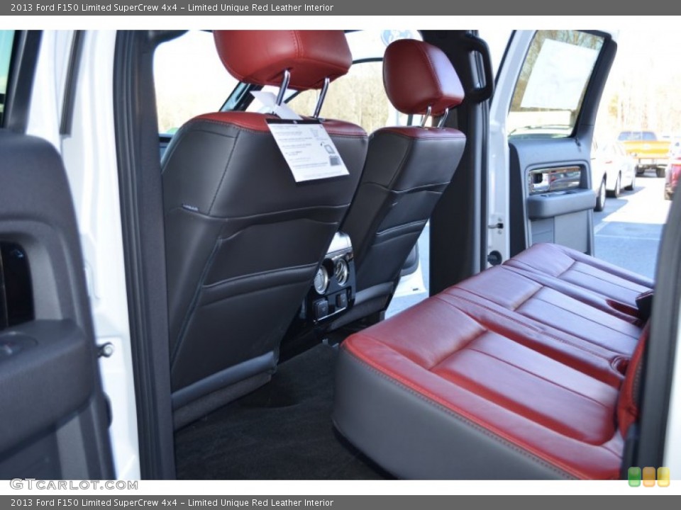 Limited Unique Red Leather Interior Rear Seat for the 2013 Ford F150 Limited SuperCrew 4x4 #76809147
