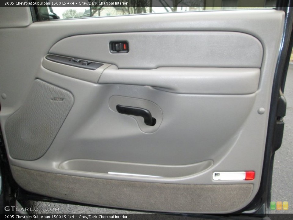 Gray/Dark Charcoal Interior Door Panel for the 2005 Chevrolet Suburban 1500 LS 4x4 #76809248