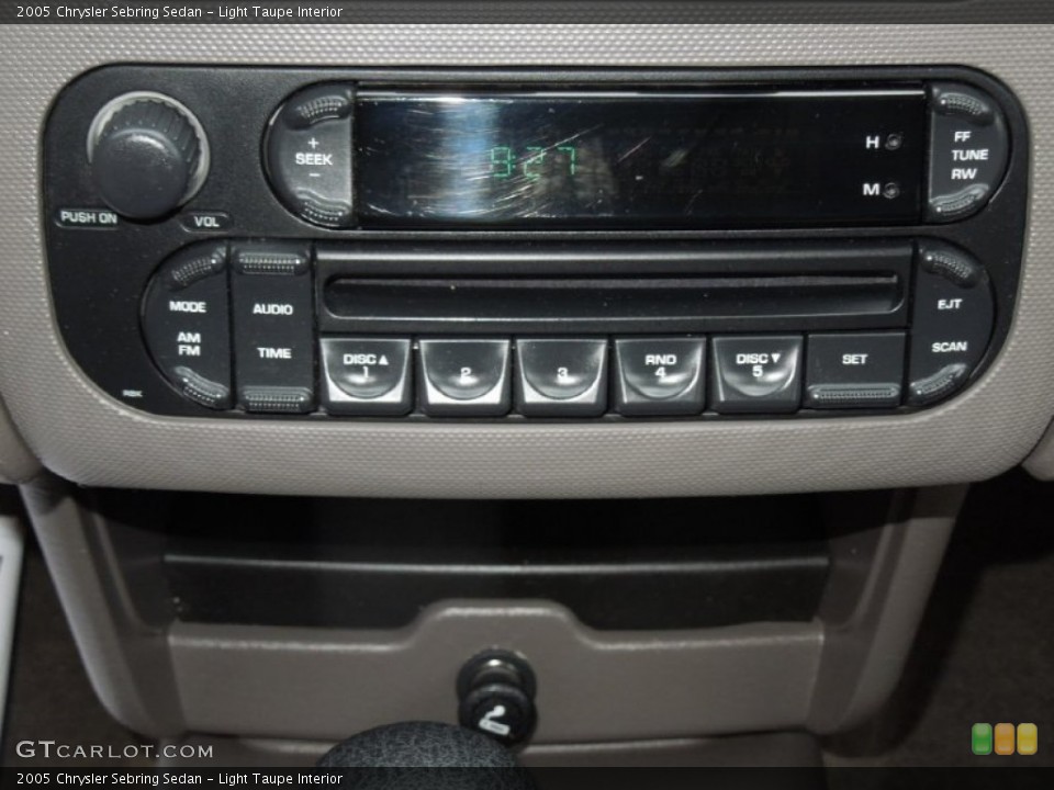 Light Taupe Interior Audio System for the 2005 Chrysler Sebring Sedan #76809399