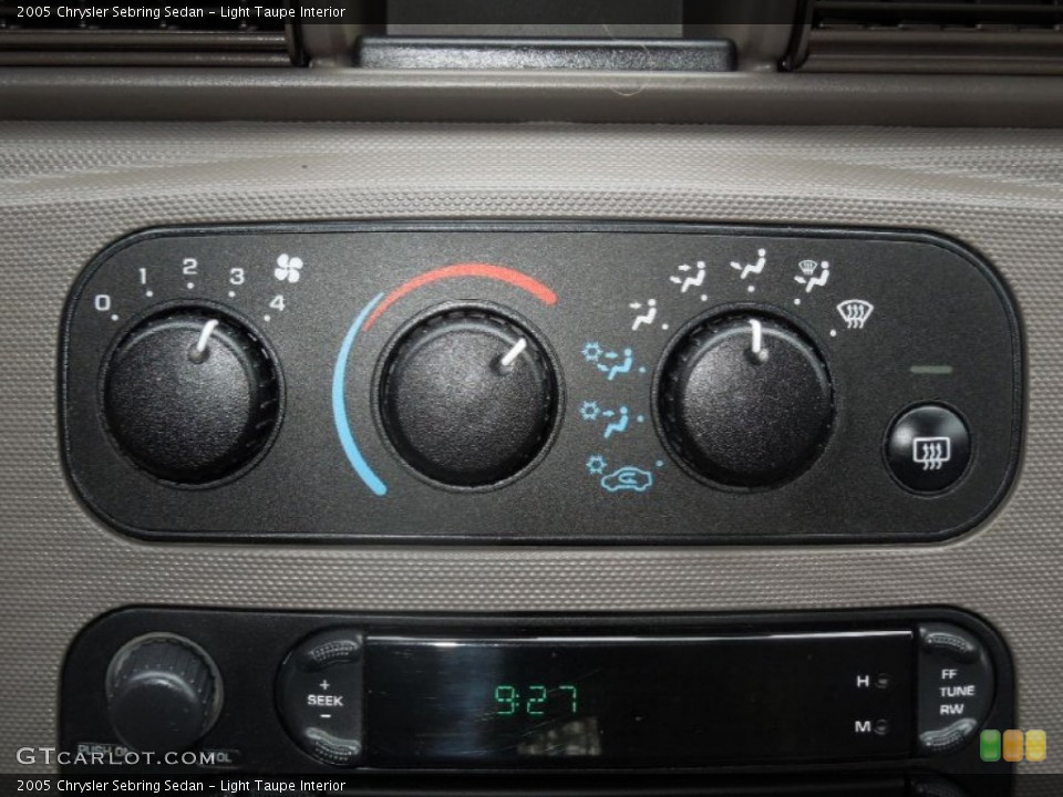 Light Taupe Interior Controls for the 2005 Chrysler Sebring Sedan #76809441