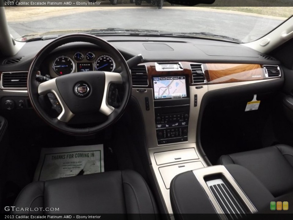 Ebony Interior Prime Interior for the 2013 Cadillac Escalade Platinum AWD #76809467