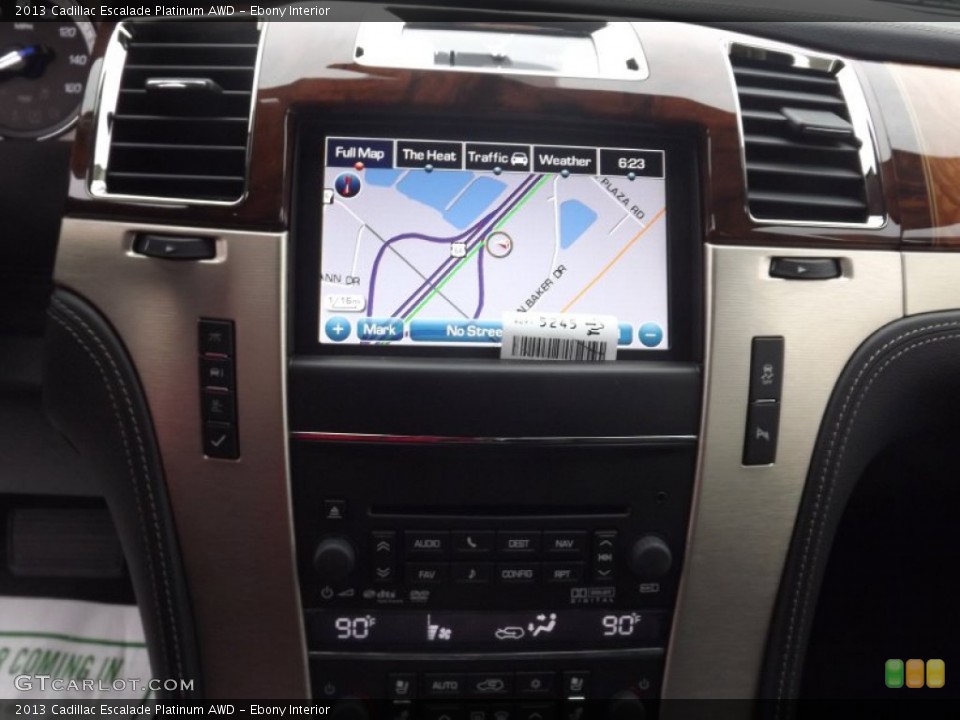 Ebony Interior Navigation for the 2013 Cadillac Escalade Platinum AWD #76809495