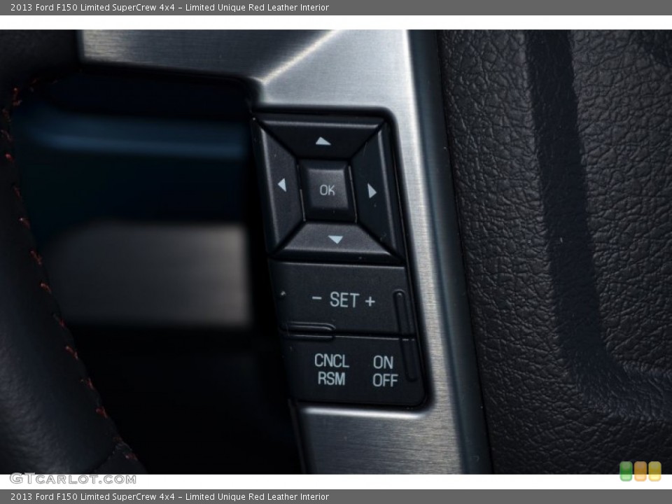 Limited Unique Red Leather Interior Controls for the 2013 Ford F150 Limited SuperCrew 4x4 #76809545