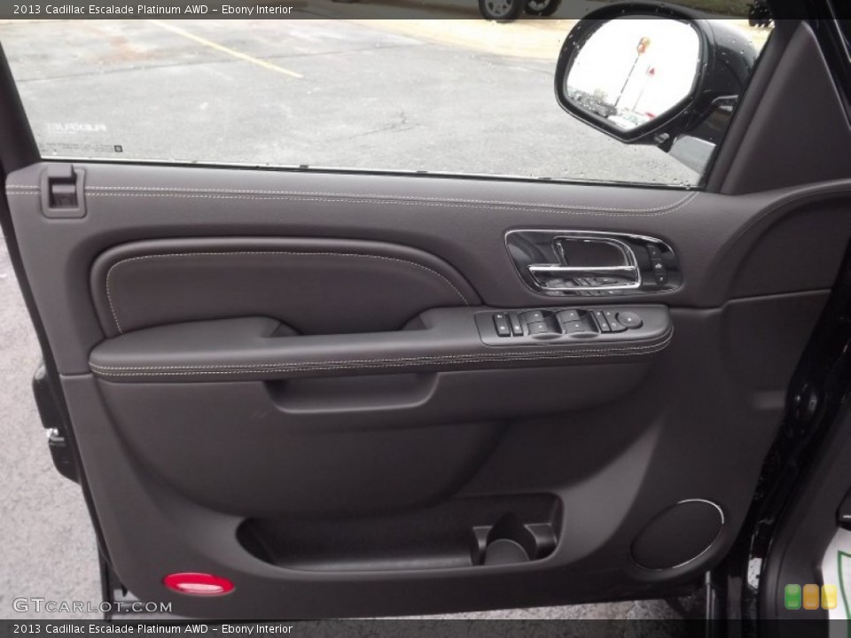 Ebony Interior Door Panel for the 2013 Cadillac Escalade Platinum AWD #76809577