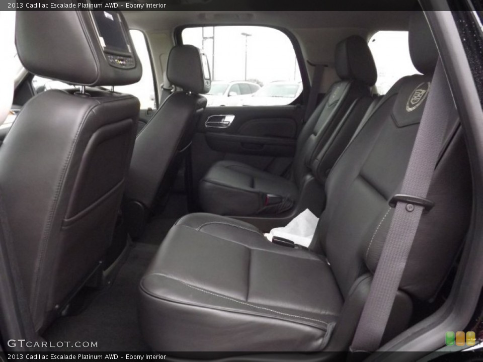 Ebony Interior Rear Seat for the 2013 Cadillac Escalade Platinum AWD #76809626