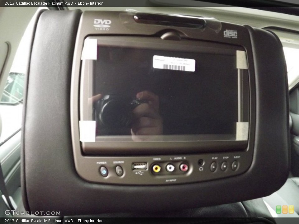 Ebony Interior Entertainment System for the 2013 Cadillac Escalade Platinum AWD #76809696