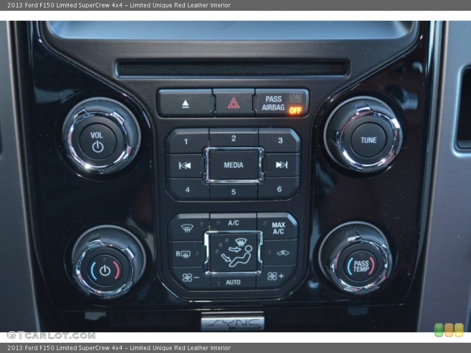 Limited Unique Red Leather Interior Controls for the 2013 Ford F150 Limited SuperCrew 4x4 #76809780