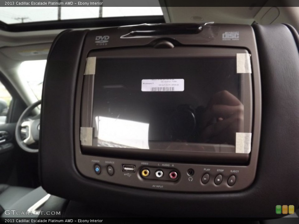 Ebony Interior Entertainment System for the 2013 Cadillac Escalade Platinum AWD #76809825