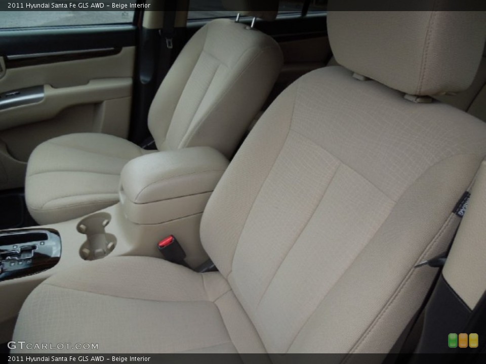Beige Interior Front Seat for the 2011 Hyundai Santa Fe GLS AWD #76809978