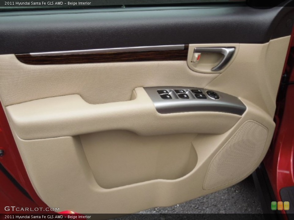 Beige Interior Door Panel for the 2011 Hyundai Santa Fe GLS AWD #76809996