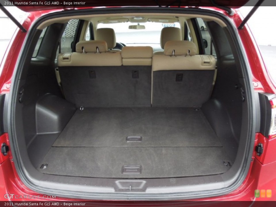 Beige Interior Trunk for the 2011 Hyundai Santa Fe GLS AWD #76810269