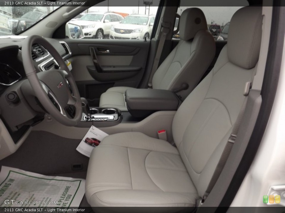 Light Titanium Interior Front Seat for the 2013 GMC Acadia SLT #76810299