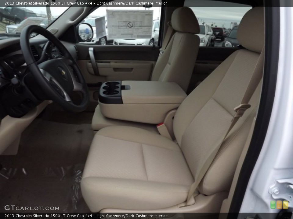 Light Cashmere/Dark Cashmere Interior Front Seat for the 2013 Chevrolet Silverado 1500 LT Crew Cab 4x4 #76810848