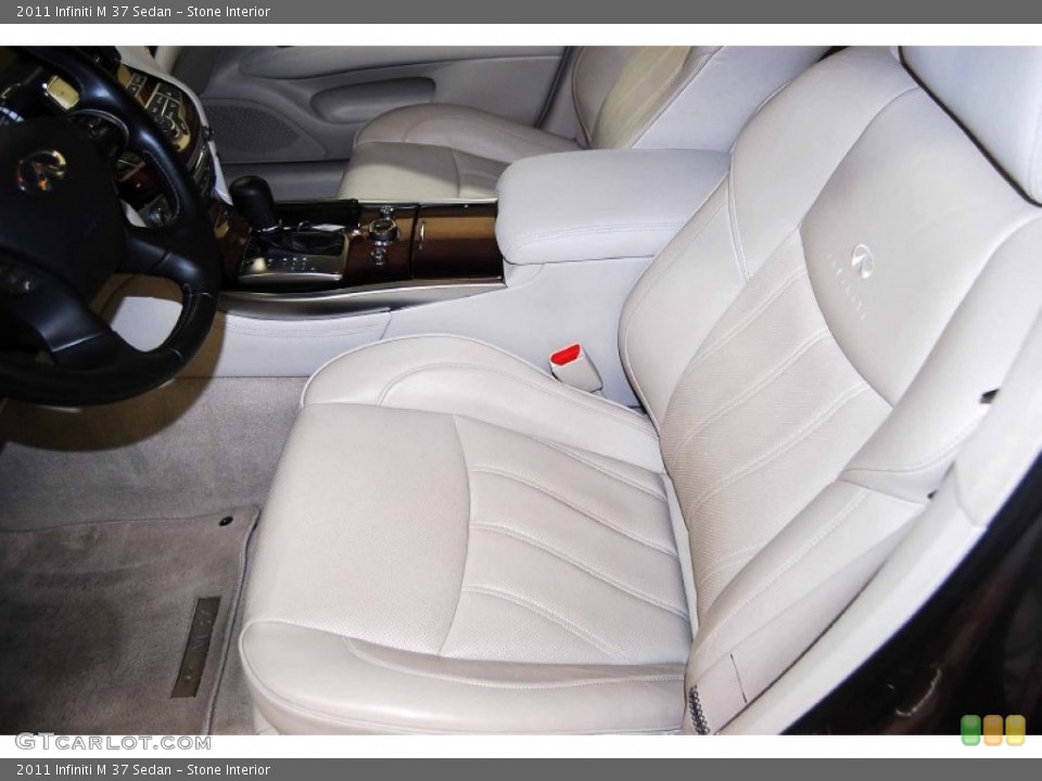 Stone Interior Front Seat for the 2011 Infiniti M 37 Sedan #76811255