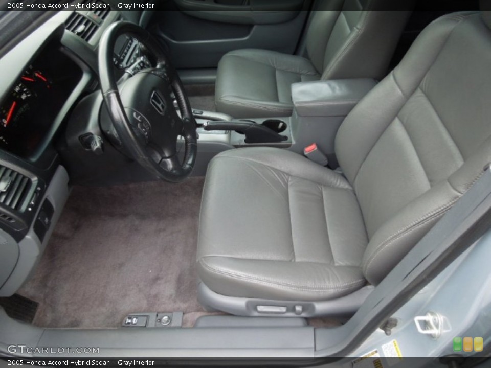 Gray Interior Front Seat for the 2005 Honda Accord Hybrid Sedan #76811312