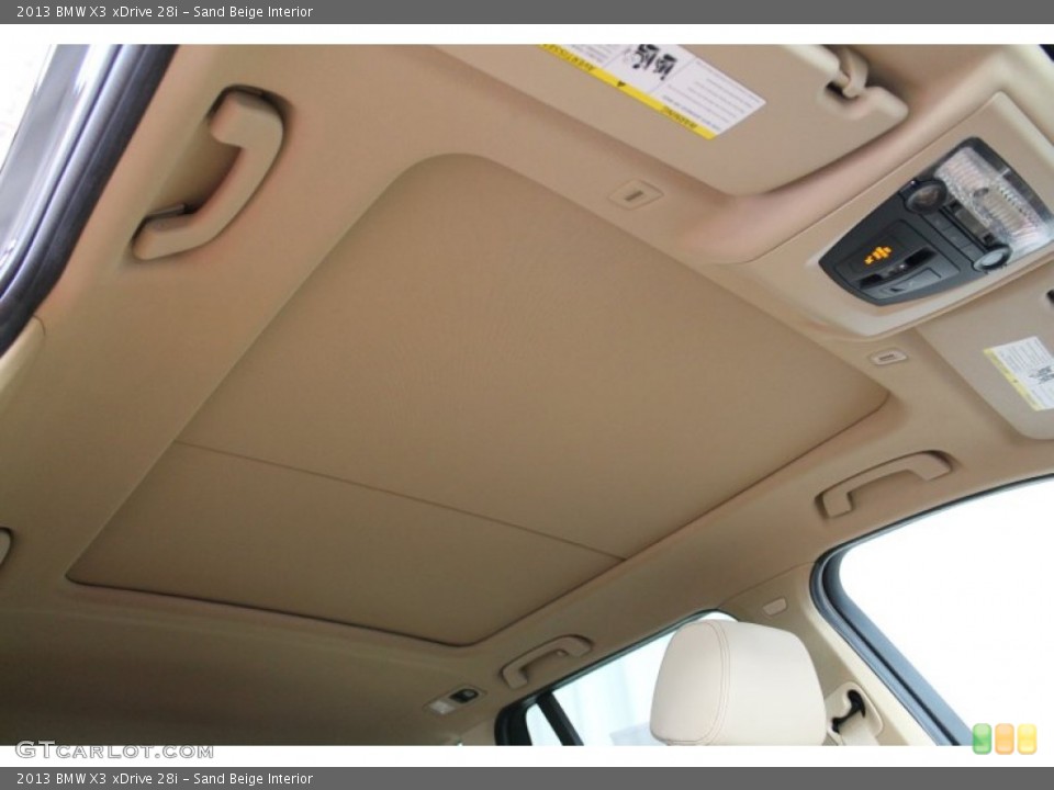 Sand Beige Interior Sunroof for the 2013 BMW X3 xDrive 28i #76811436