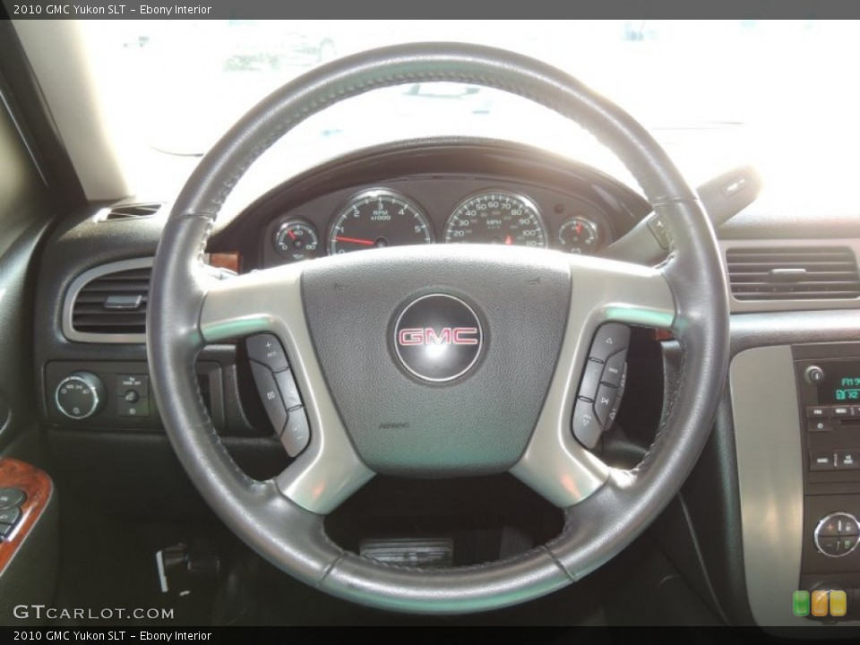Ebony Interior Steering Wheel for the 2010 GMC Yukon SLT #76811568
