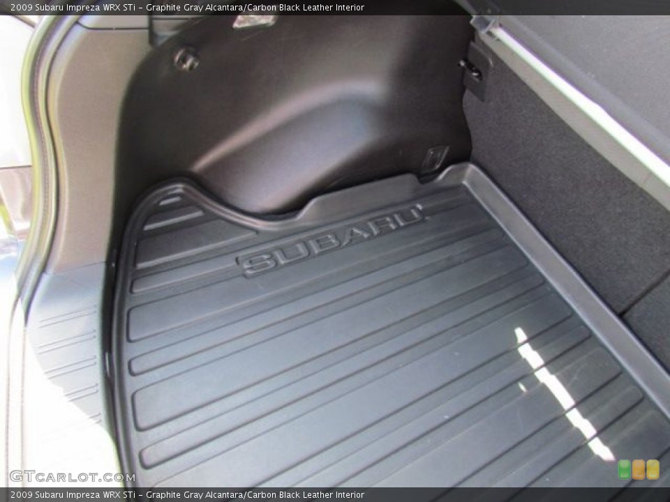 Graphite Gray Alcantara/Carbon Black Leather Interior Trunk for the 2009 Subaru Impreza WRX STi #76812126