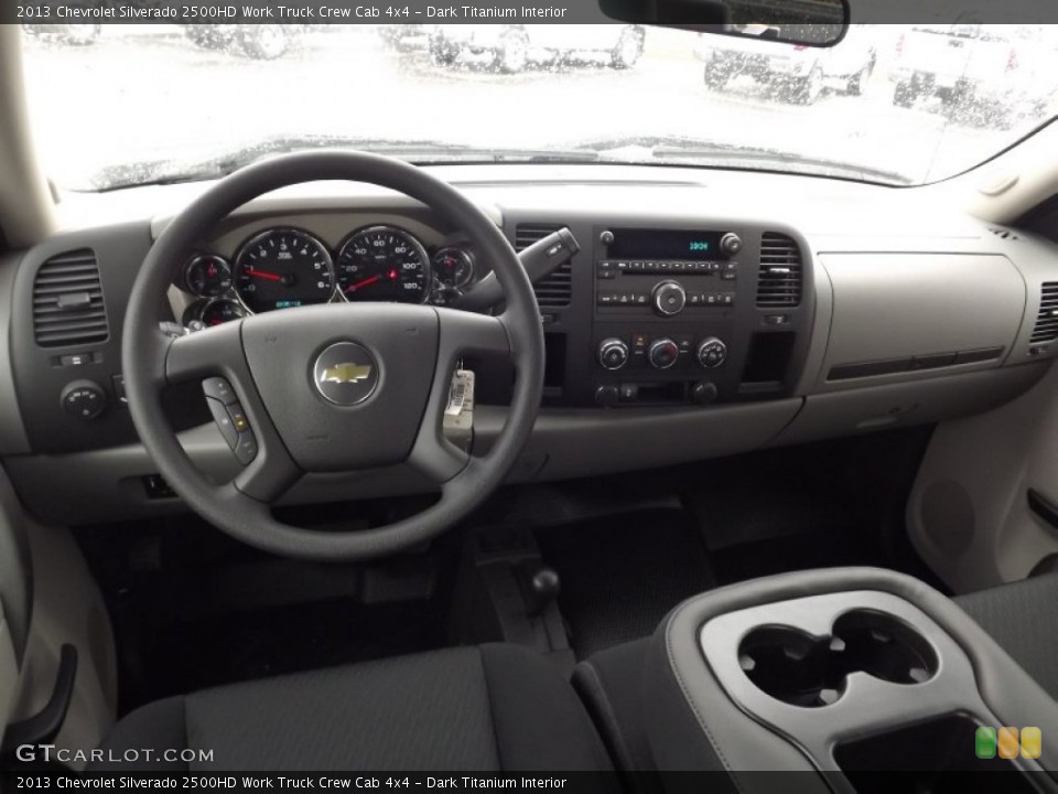 Dark Titanium Interior Dashboard for the 2013 Chevrolet Silverado 2500HD Work Truck Crew Cab 4x4 #76812366