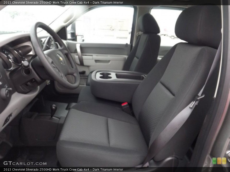 Dark Titanium Interior Front Seat for the 2013 Chevrolet Silverado 2500HD Work Truck Crew Cab 4x4 #76812411