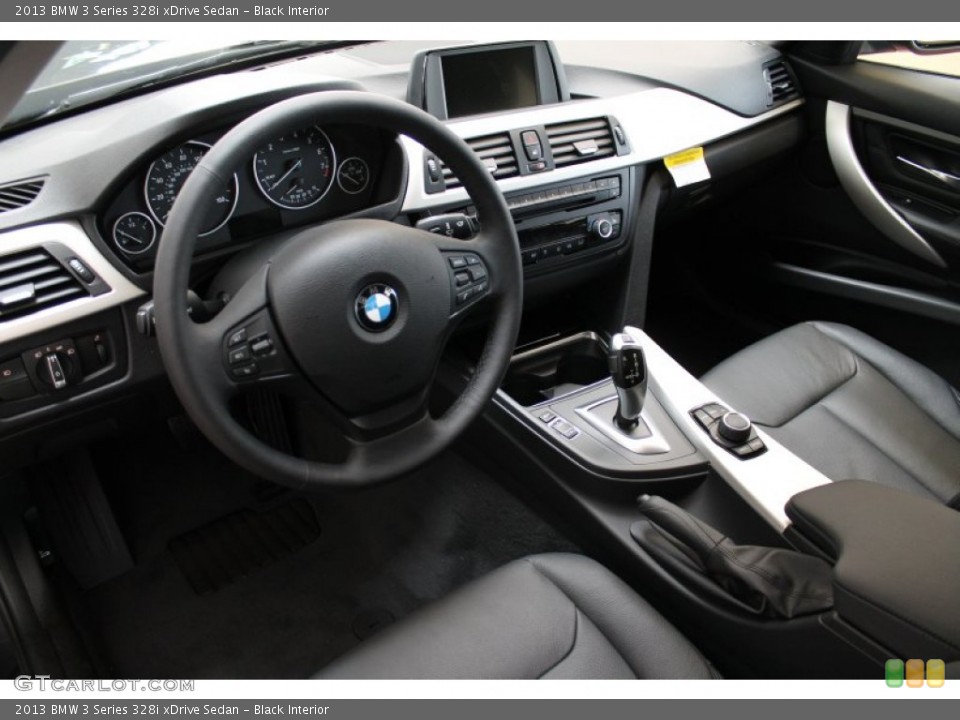 Black Interior Prime Interior for the 2013 BMW 3 Series 328i xDrive Sedan #76812447