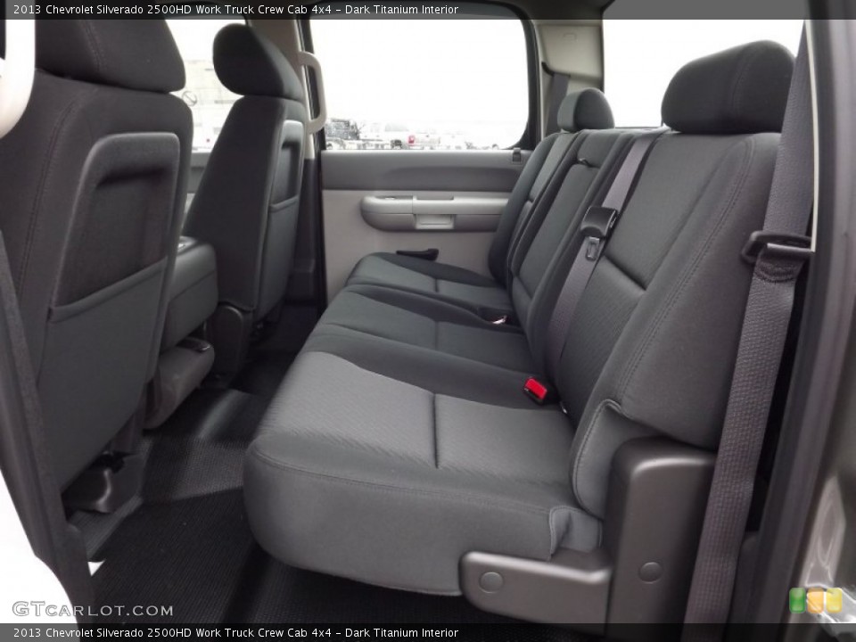 Dark Titanium Interior Rear Seat for the 2013 Chevrolet Silverado 2500HD Work Truck Crew Cab 4x4 #76812519